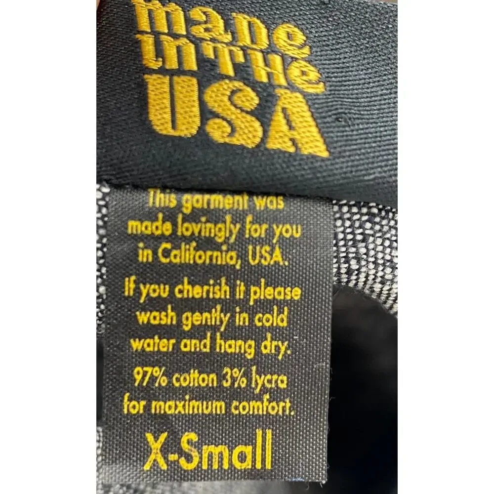 Nooworks Denim Overall Jumpsuit Wide Leg Sleeveless Chambray Dark Wash Womens XS - Picture 9 of 9